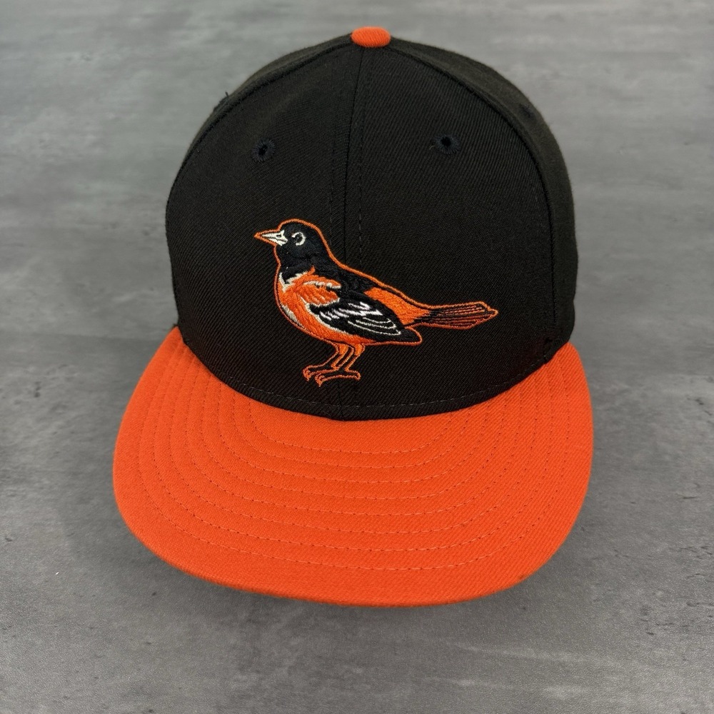 Vintage Baltimore Orioles Hat New Era Cap 7 1/2 USA‎ Made 100% Wool Big Logo